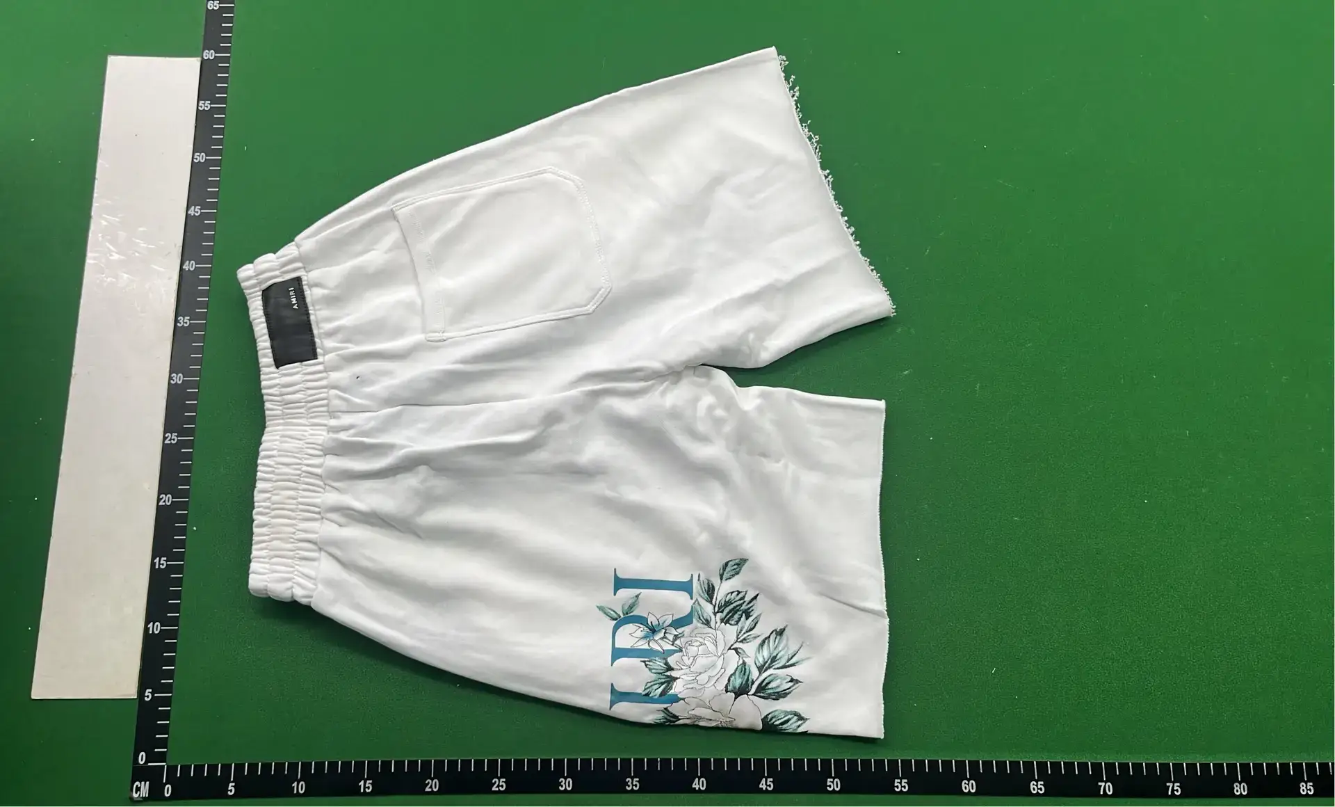 AMIRI White Floral Print Drawstring Shorts