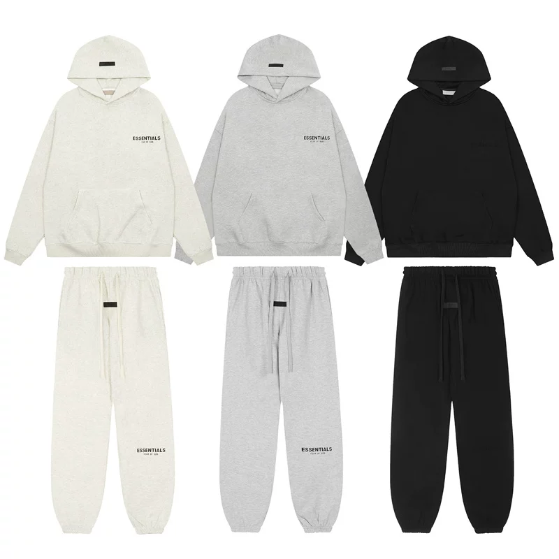 FOG Season 8 Double Line ESSENTIALS Letter Plush Printed Small Label Hoodie Sportswear American Trendy Hoodie QC-foto från TAOBAO på Qualit.ly