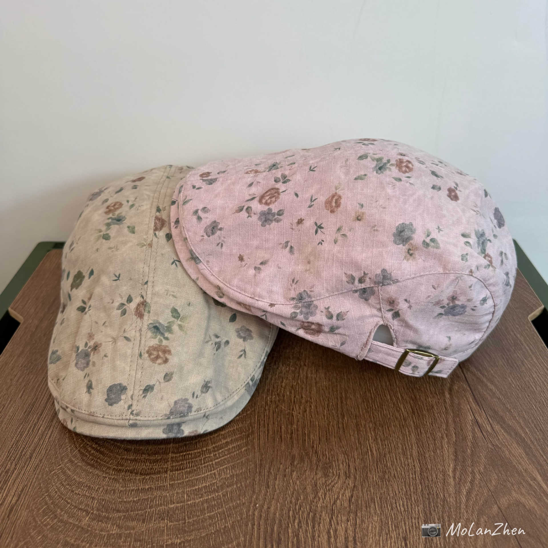 Retro Floral Newsboy Cap for Spring and Summer, Versatile and Fashionable, Millennial Hot Girl Style, Face-Slimming, Niche Fashion