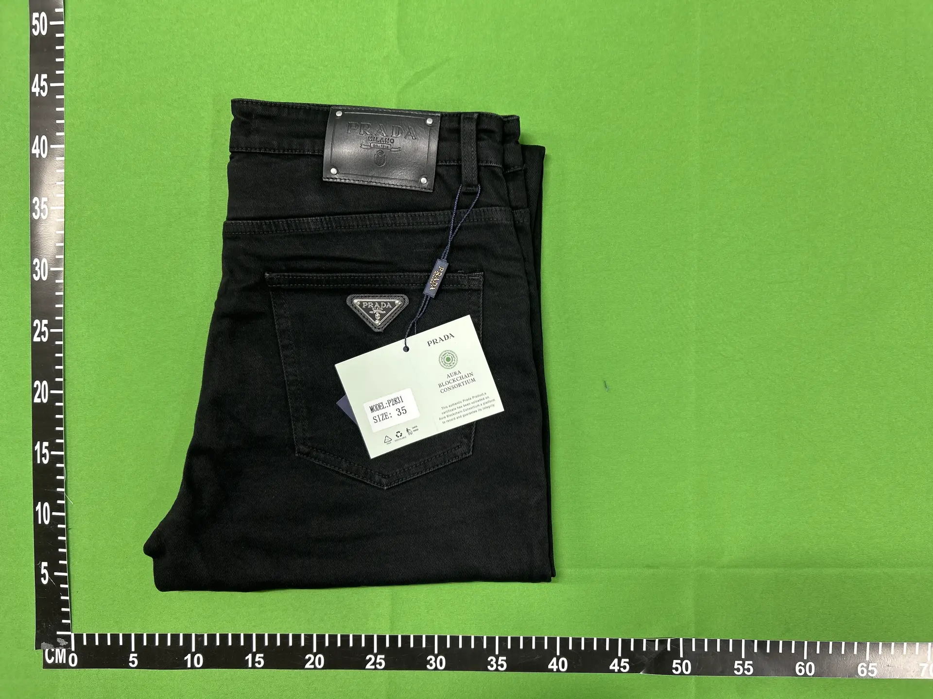 Prada Jeans Model P2831 Black Size 35