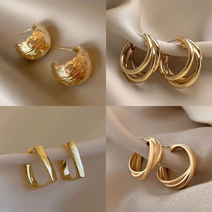Silver needle Europe and the United States exaggerated love earrings light luxury high sense earrings niche fashion metal temperament earrings women wholesale