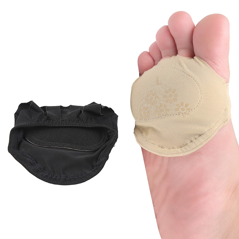 Cross-Border In-Stock Women's High-Heeled Shoes Single Shoes Nylon Five-Toe Socks Sweat-Absorbent Non-Slip Shock-Absorbing Forefoot Pad Invisible Five-Toe Forefoot Pad