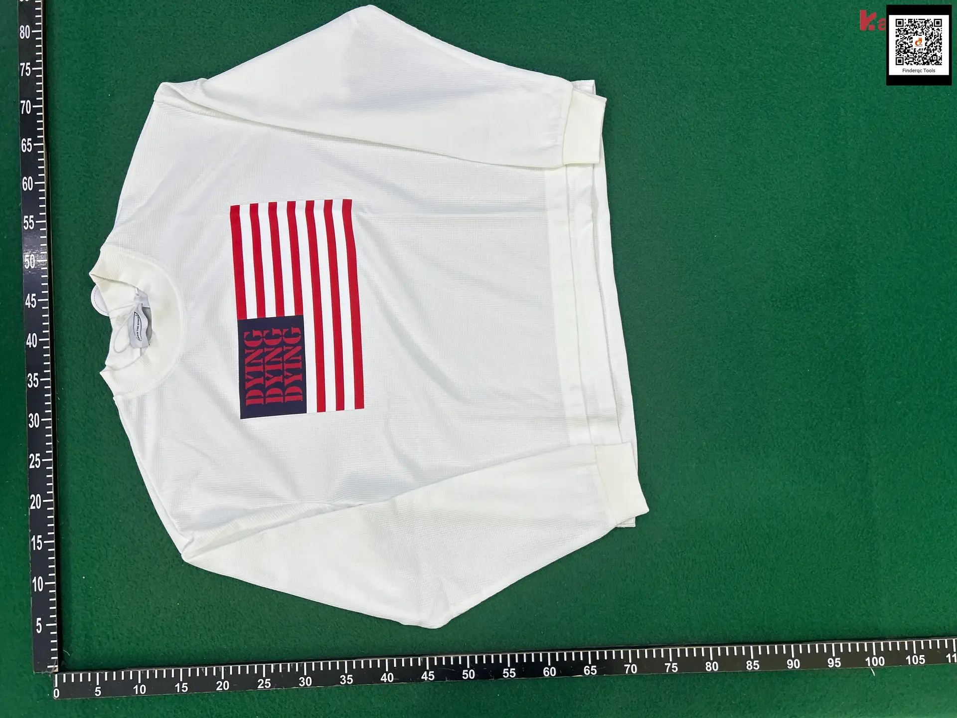 From Street American Style Casual Print Texture Waffle Heavy Weight Short Width Loose Men's and Women's Long Sleeves Bottoming T-shirt Men