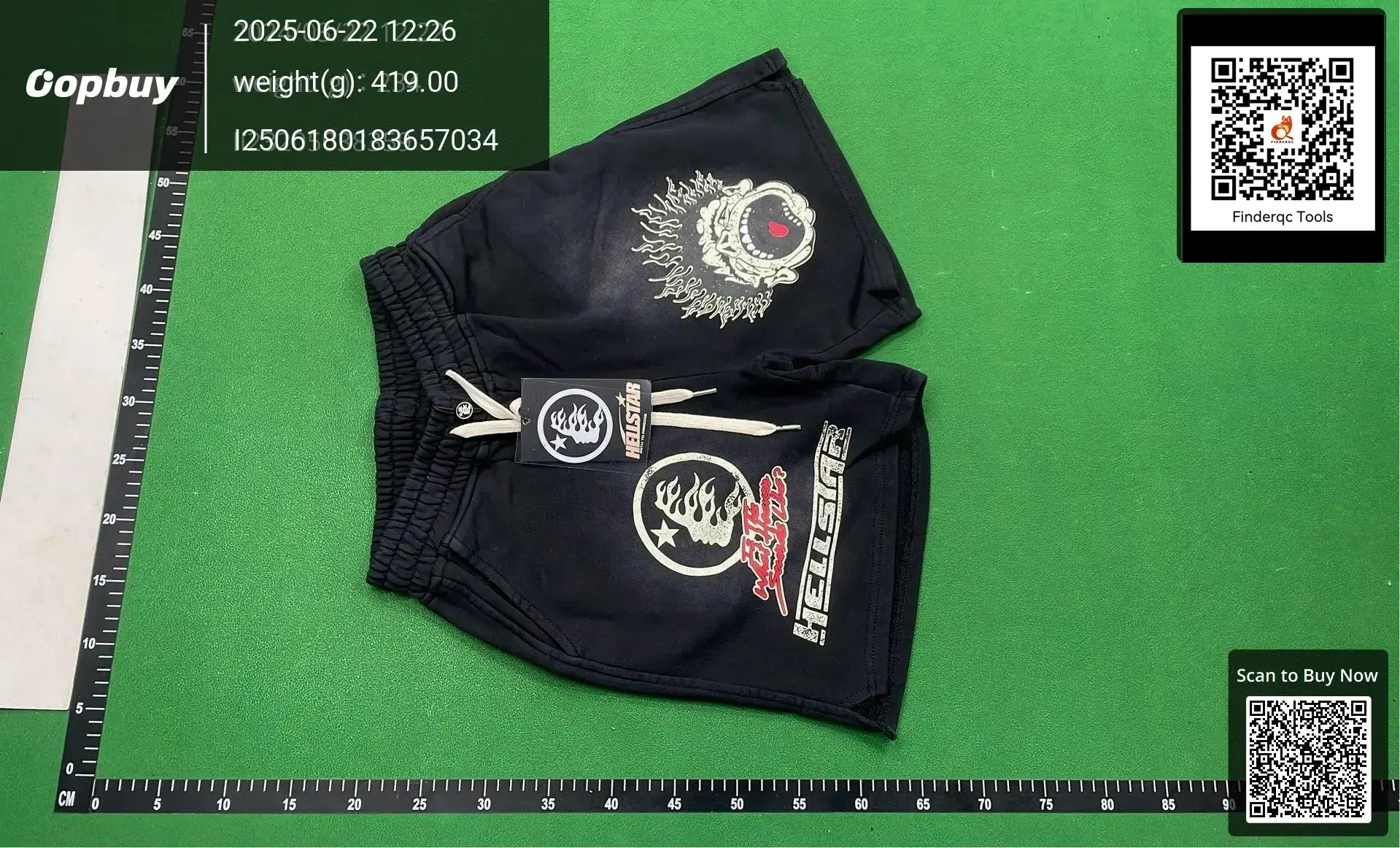 Cross-border 2024Helltart European and American fashion brand leisure sports terry wash water old vintage men's and women's shorts