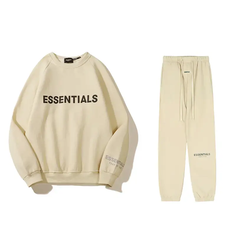 Fog Copy Essentials Sweatshirt Men Suit American Trendy High Street Fleece-lined Round Neck Long sleeves pants Sweatpants