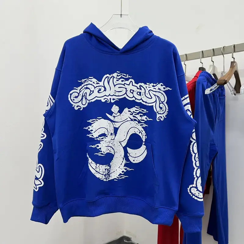 American-Style Autumn and Winter Trendy Street Hip-Hop Graffiti Print Unisex Hooded Sweatshirt Loose Men's Hoodie Jacket