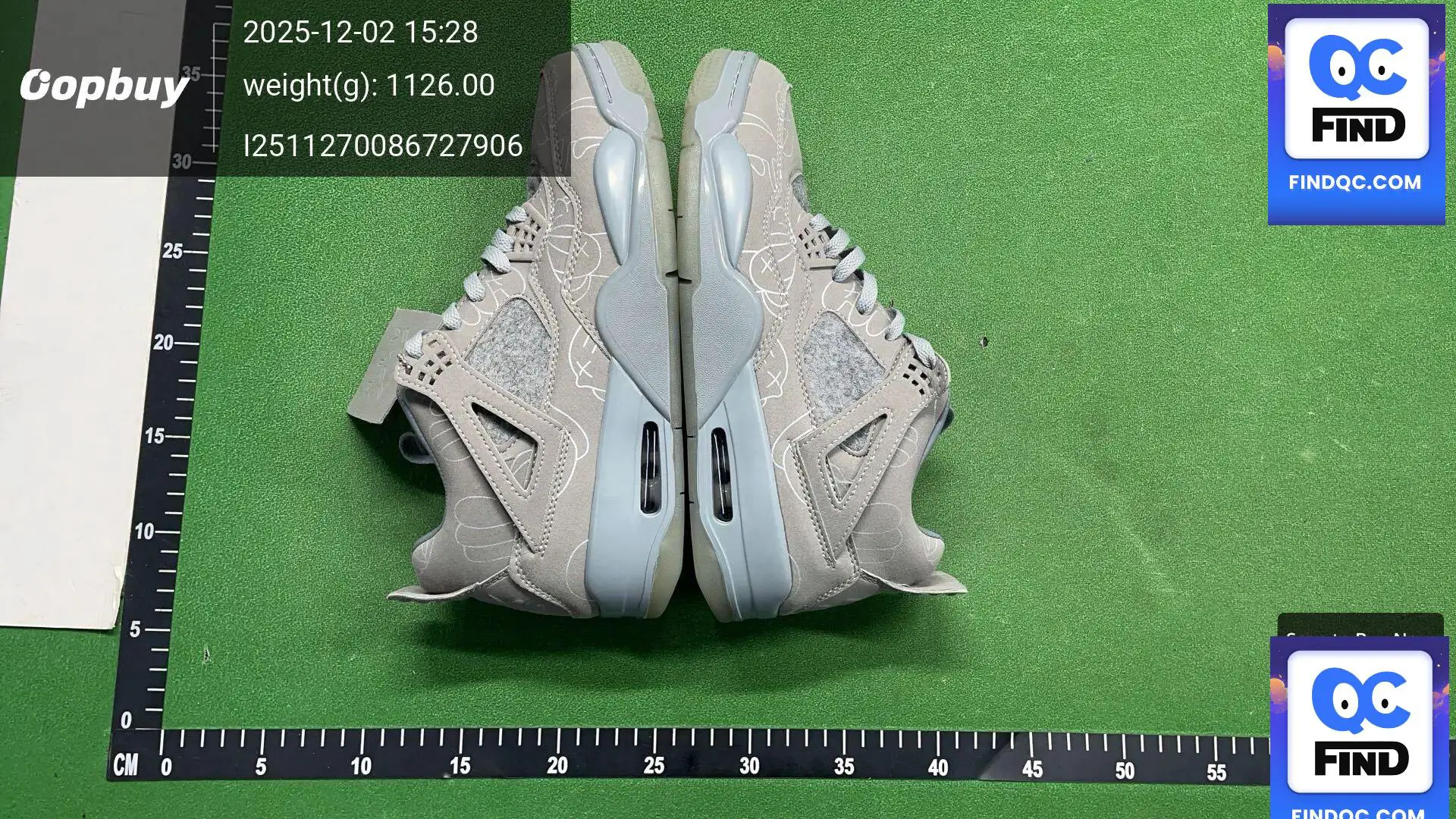 Air Jordan 4 Retro Kaws Cool Grey
