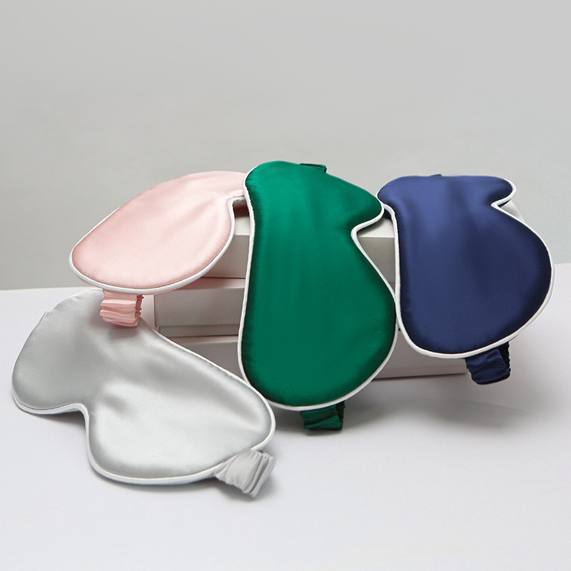 New 19 MMI silk eye mask Suzhou manufacturers double-sided silk eye mask to relieve shading sleep silk eye mask
