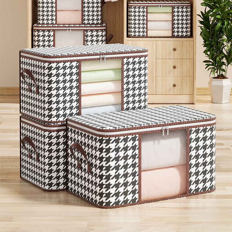 Quilt storage bag clothes luggage moving packing bag large capacity waterproof moisture-proof cotton quilt organizing bag