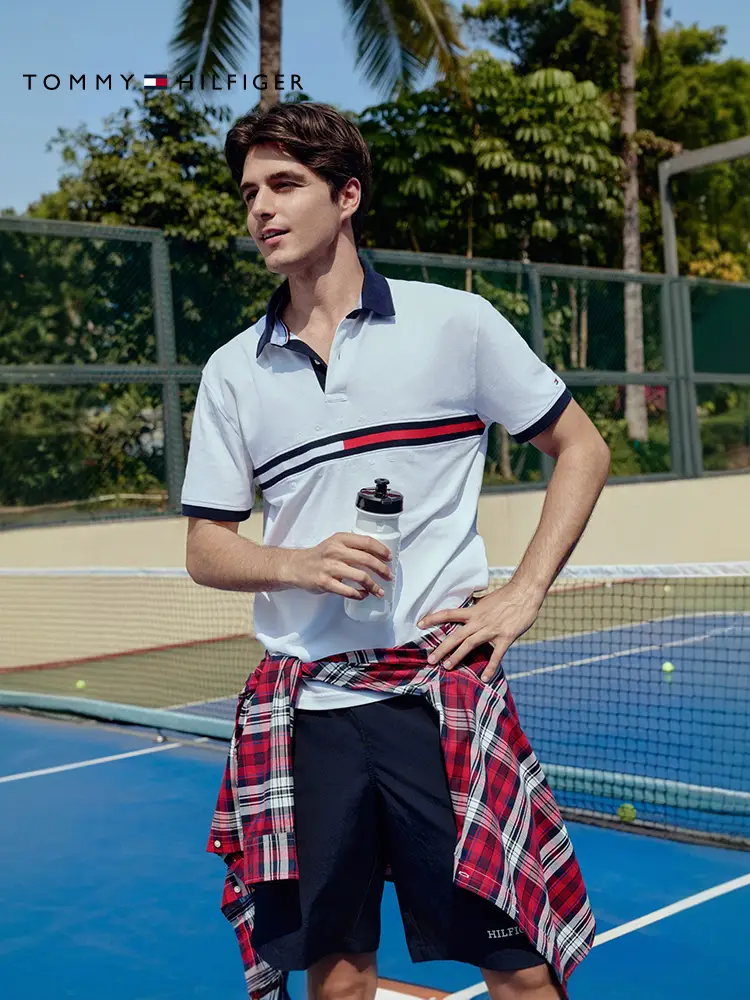 [Light and Soft] Tommy25 Summer Men's Multi-Color Short Sleeve Polo/[Pique] Contrast Color Braid T-shirt