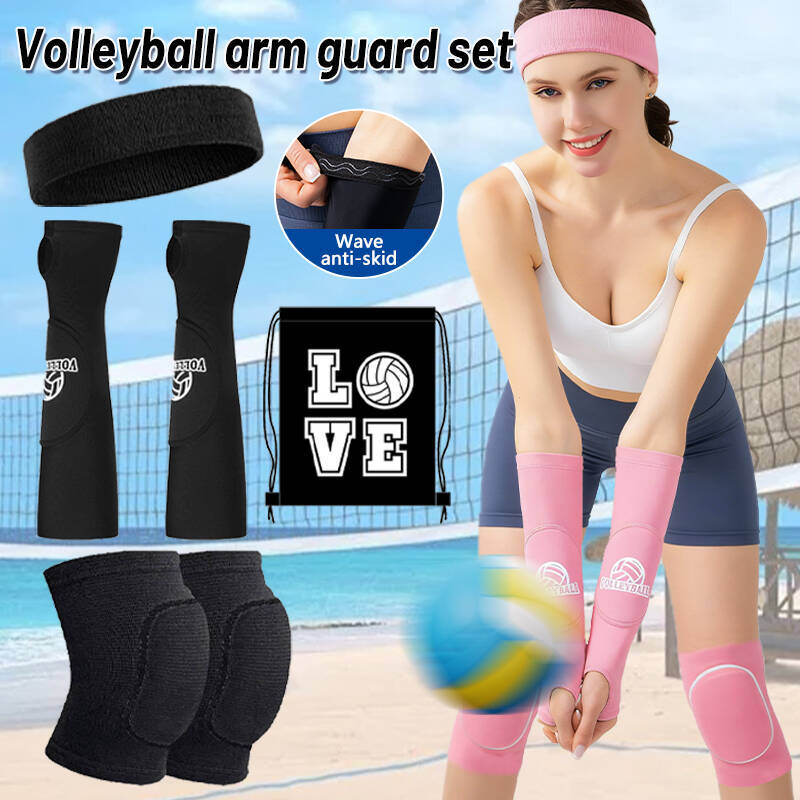 Cross-border Volleyball Arm Guard Sports Training Sponge Thickened Breathable Finger Armguard Lined Anti-slip Sports Wrist Guard