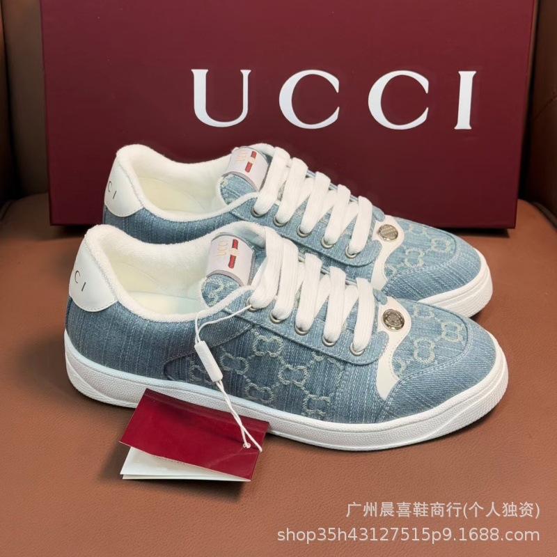 Classic g Brand Retro Unisex Couple Style Cool Casual Vintage Letter Distressed Versatile Sports Lace-Up Sneakers