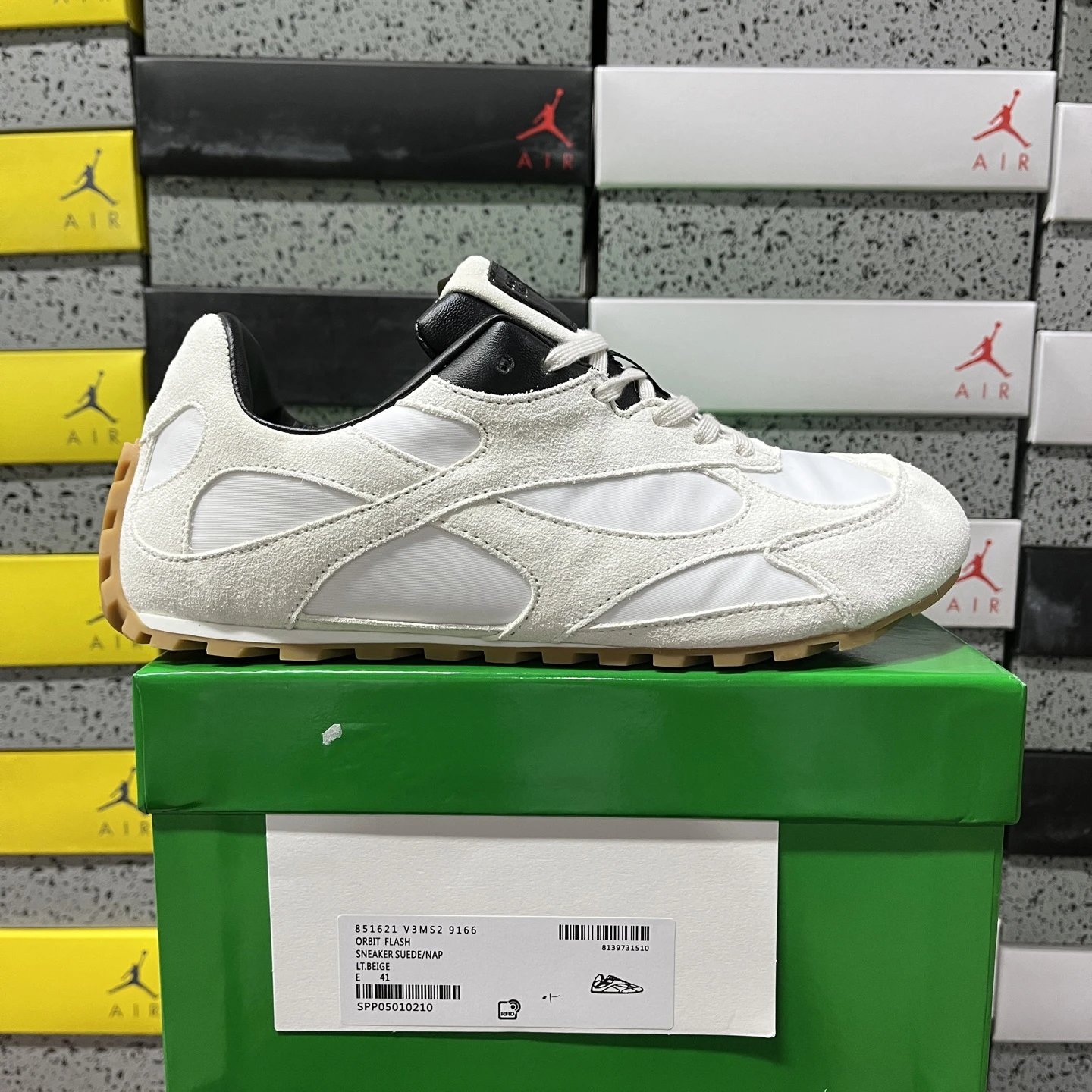 Bottega Veneta Orbit Flash Sneaker Suede/Nap Lt.Beige