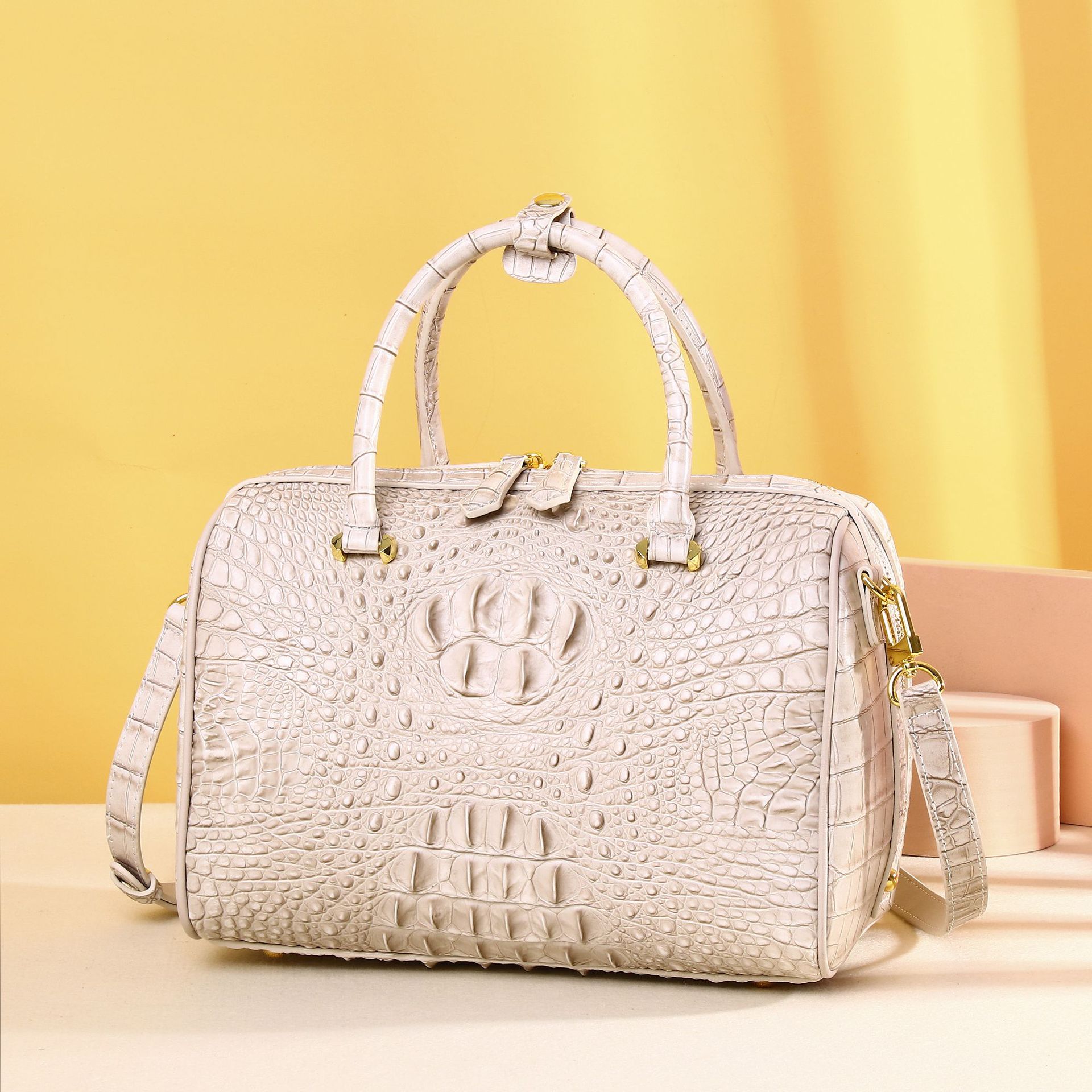 Crocodile Skull Pattern Women's Bag High-End Women's Handbag Fashion Classic Pillow Bag Single Shoulder Crossbody Bag Factory Wholesale