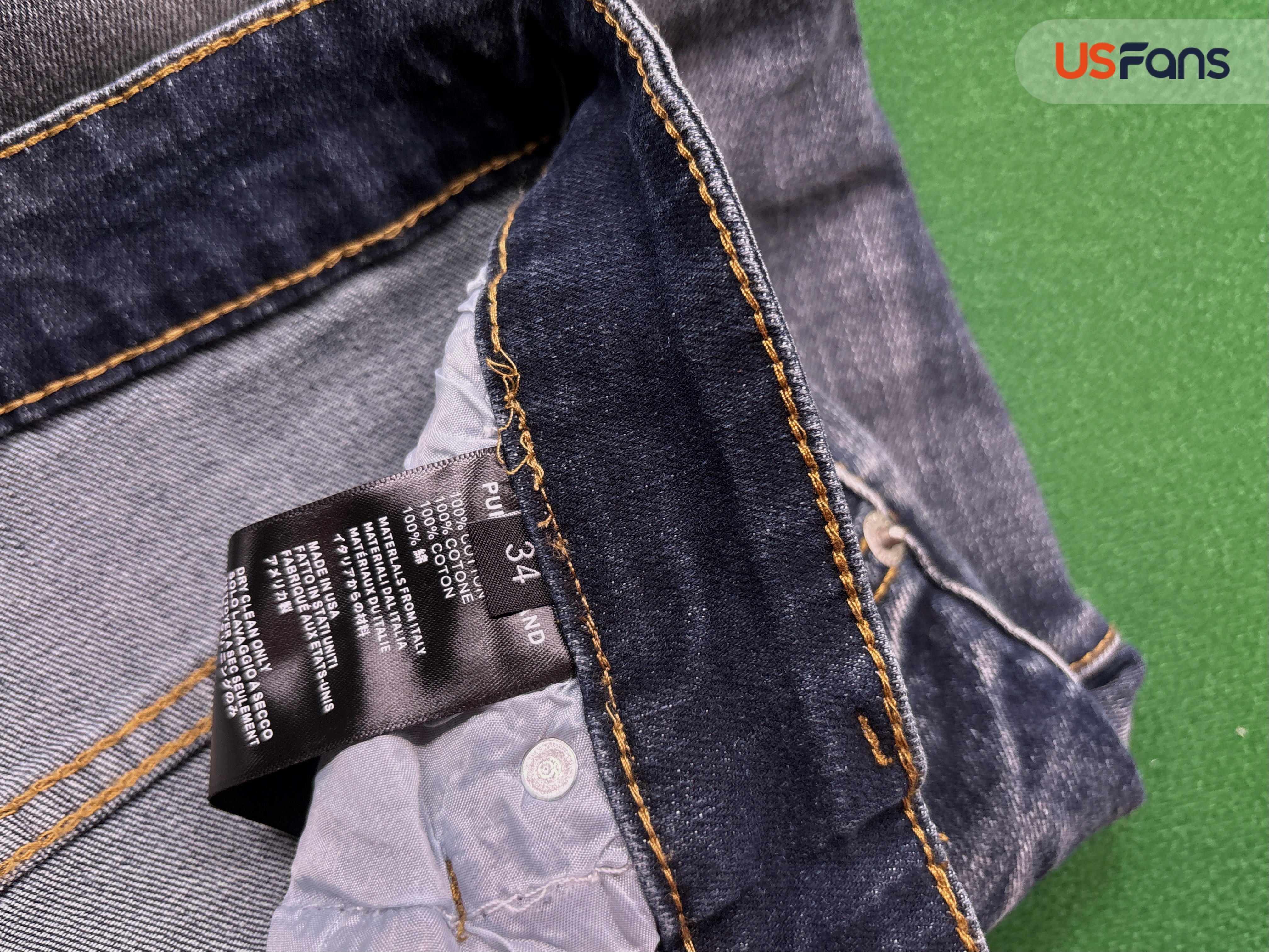 PURPLE BRAND JEANS MEI Chao High Street Men's Casual Hole Design Slim Fit Slim Denim Trousers QC