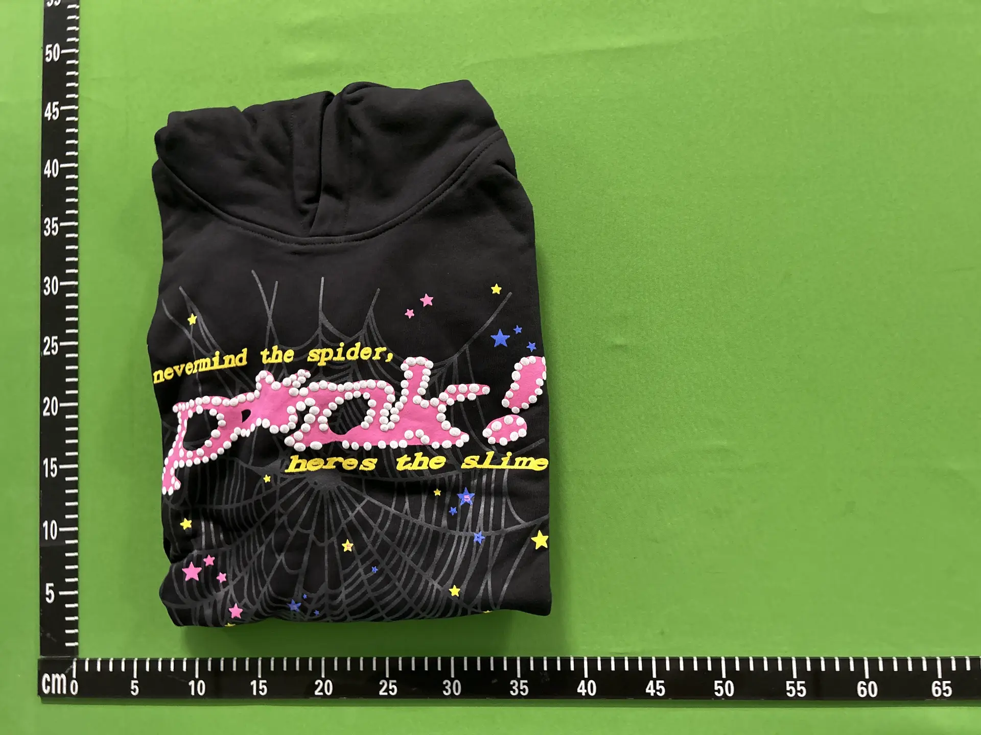 Pink Spiderweb Hoodie Black