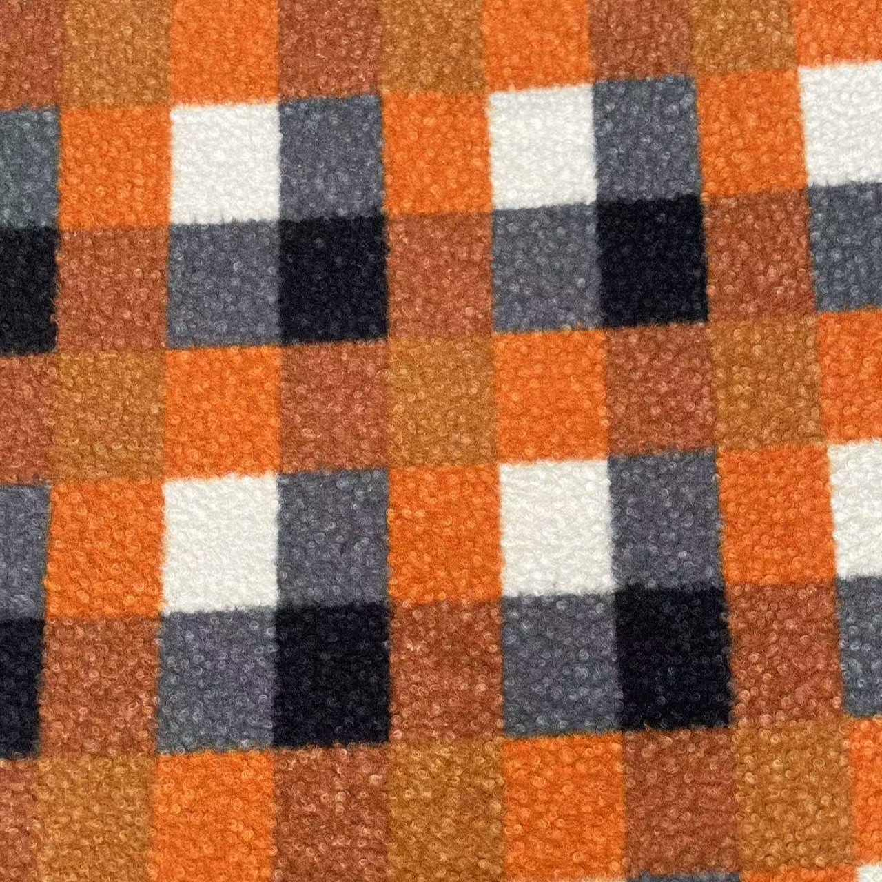 Looped Wool Plaid Printed Fabric Clothing Toys Pillows Sofa Shoes Hats Bags Fabrics