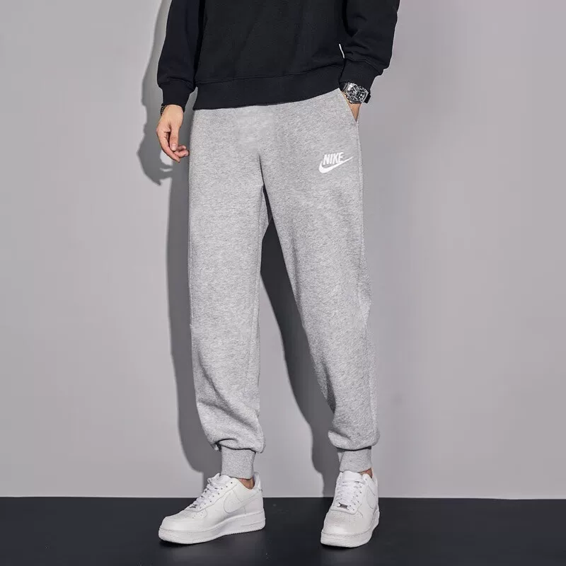 Nike Summer New Cotton Grey Pants Knitted Men's Pants Thin Edition Authentic Leg Tights Breathable Sports Pants
