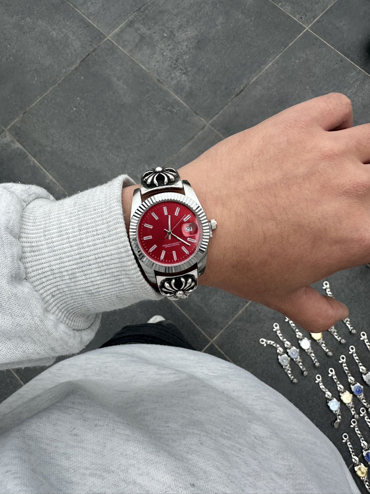 Richtramp Original Second-Hand Watch, Not Chrome Hearts, Y2K Millennium Vintage Retro Accessory Wristwatch
