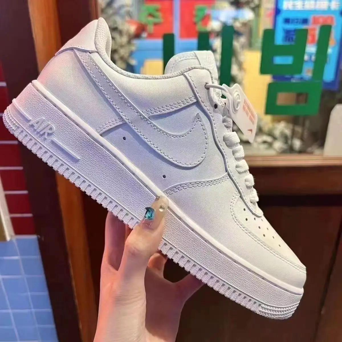 Putian Air Force One Casual Pure White Low-Top Height-Increasing Men's and Women's Couple Sports White Shoes All-White Trendy Versatile