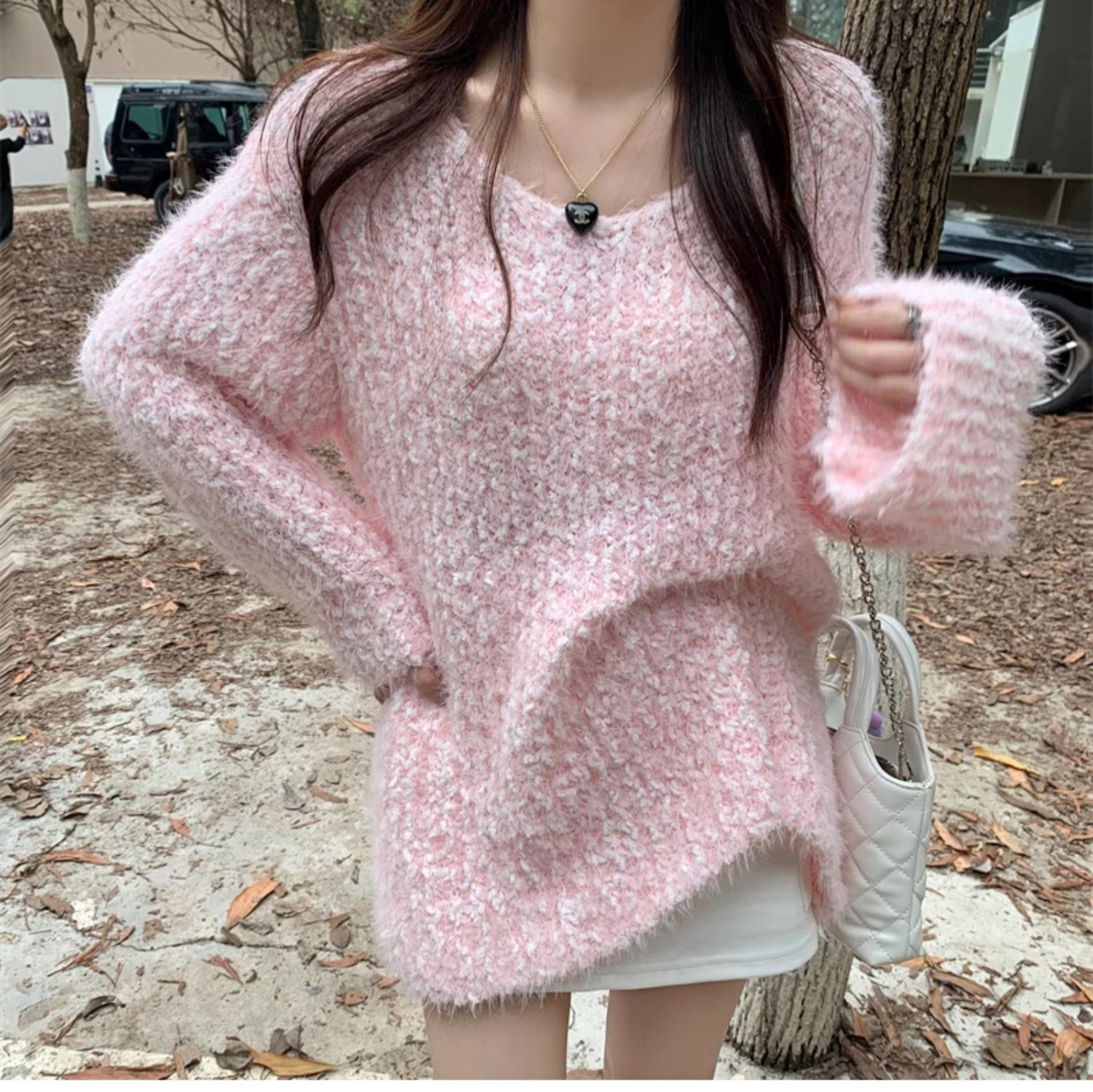 2023 new short inner sweater this year's popular Polo bottoming sweater women's spring unique long-sleeved top