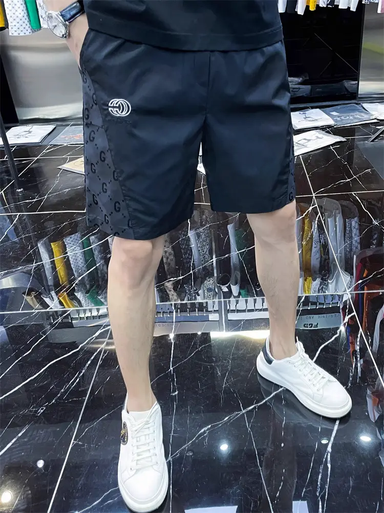 Classy European Ice Silk Casual shorts Beach Pants Men Trendy Quick-Drying 2025 Summer New arrival Easiest for match Five-Quarter Pants