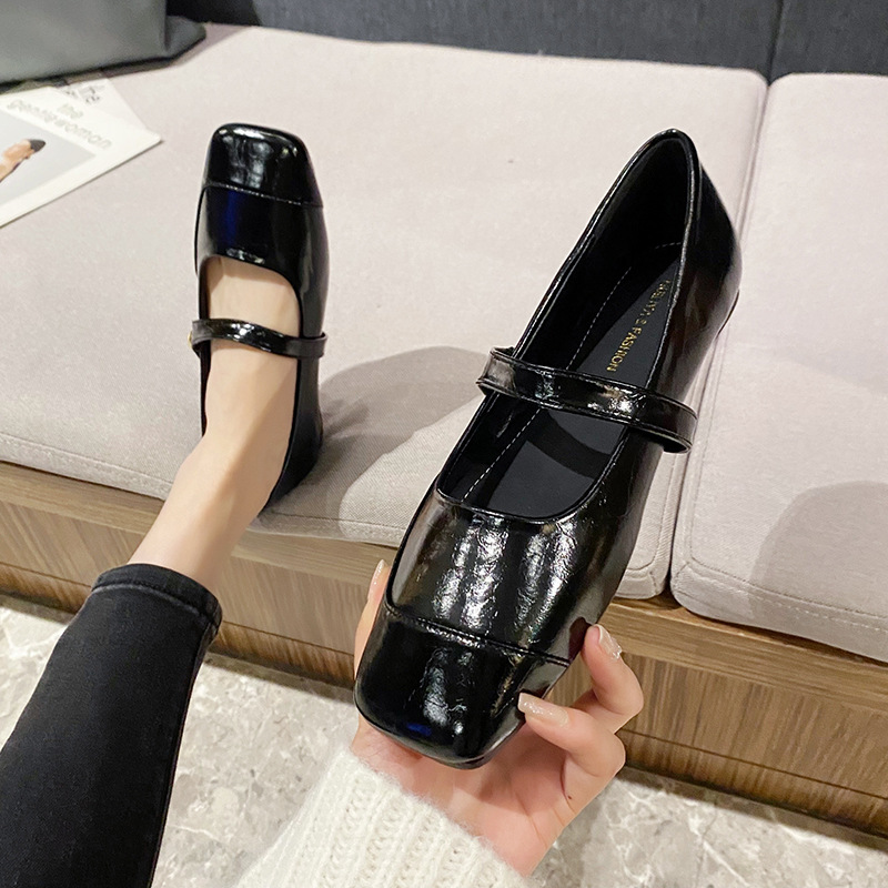 French-Style Women's Shoes for Summer, 2026 New Model, Spring and Autumn Brown Flat Mary Jane Shoes, Chanel-Inspired Fairy Shoes