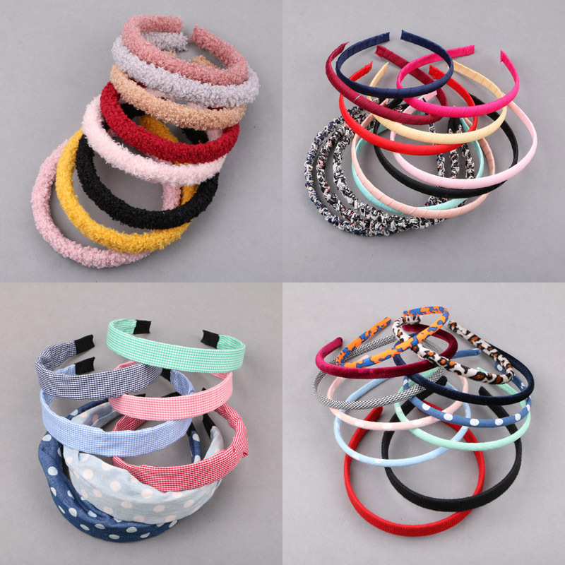 DIY hair accessories Teddy Plush hairband cartoon rabbit ear female headdress making material variety of children headband accessories