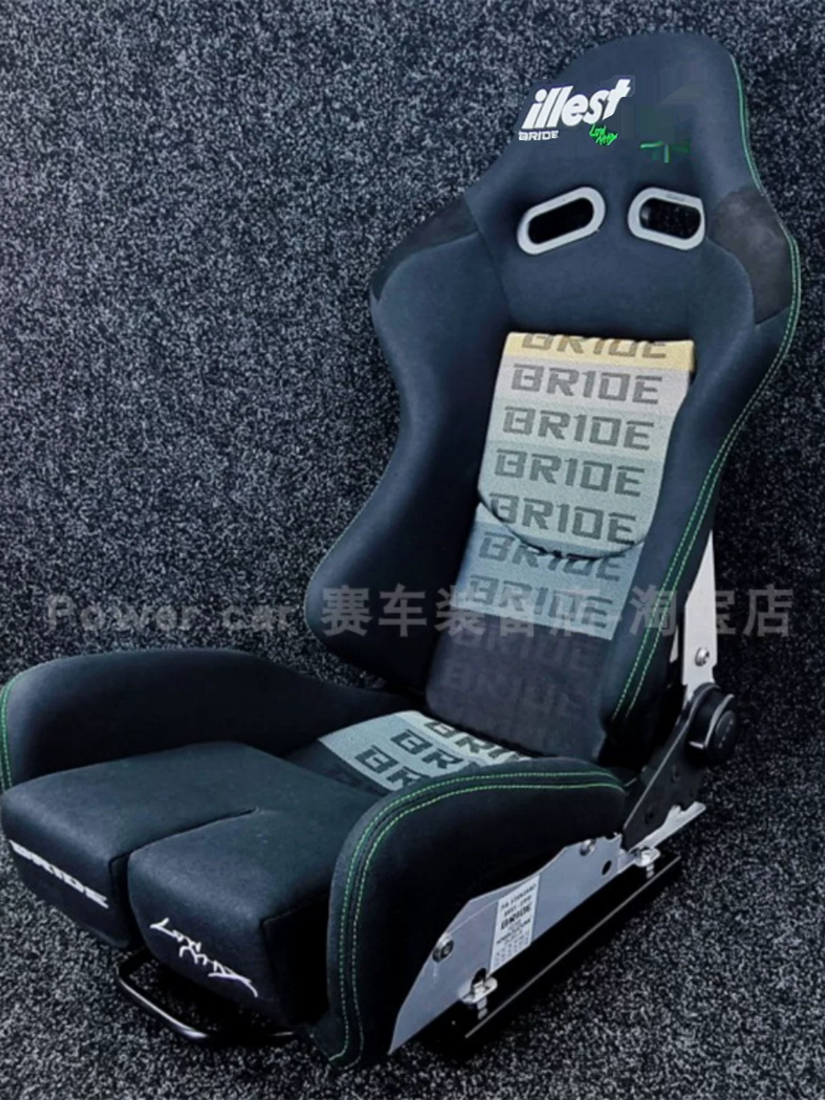 Illest Co-Branded Bride Lowmax Adjustable Reclining Seat, Modified Car Universal Racing Seat