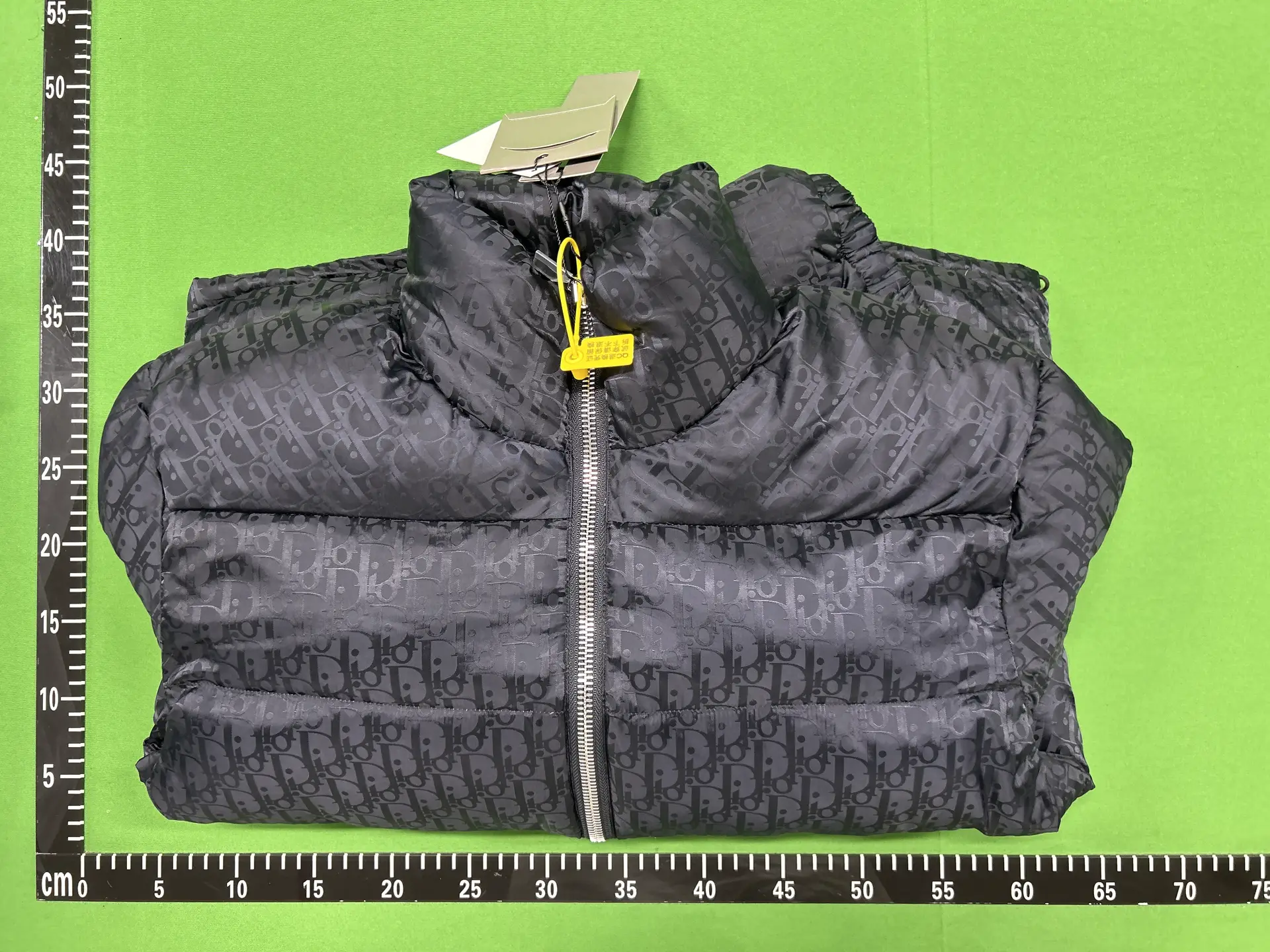 Dior puffer jacket black Dior Oblique