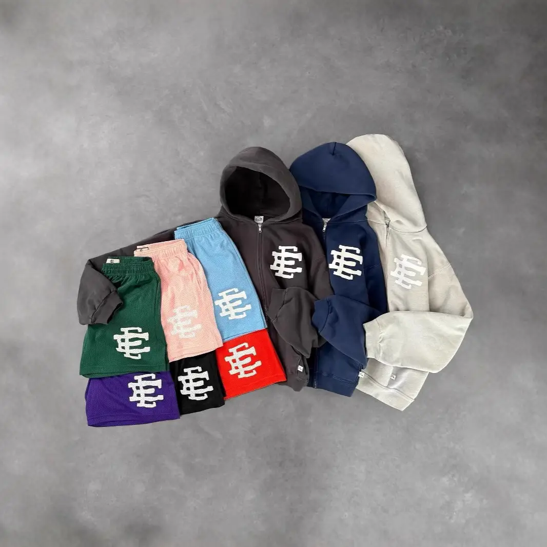 Cross border European and American trendy brand pullover hoodie, loose American hoodie, fashionable and simple style sweatpants, ball pants, couple