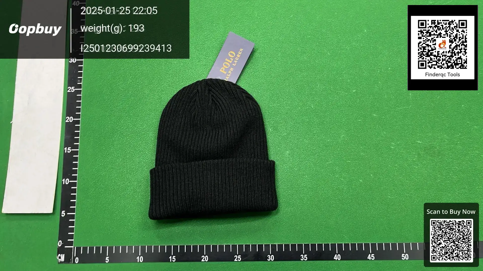 Polo Ralph Lauren Black Knitted Hat