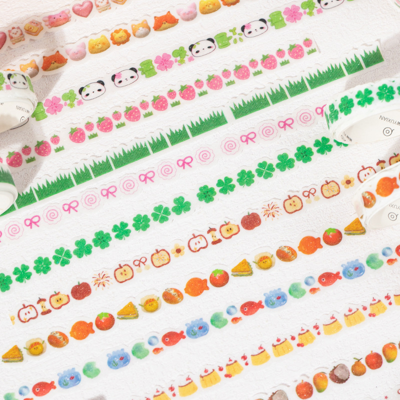 Yuxian Special-Shaped Pull-Up and Paper Tape Set, Cute Series, Ancient Style, Small Nose Handbag Decoration Stickers