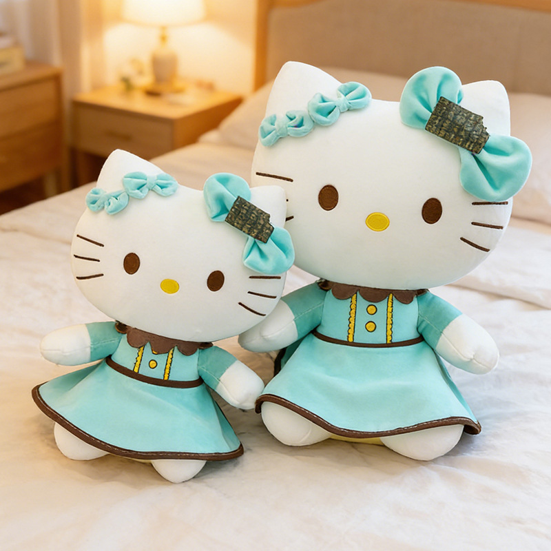 New Foreign Trade Mint Chocolate Kt Cat Plush Toy for Boys and Girls, Holiday Gift, Bed Doll, Stuffed Animal, Pillow Wholesale