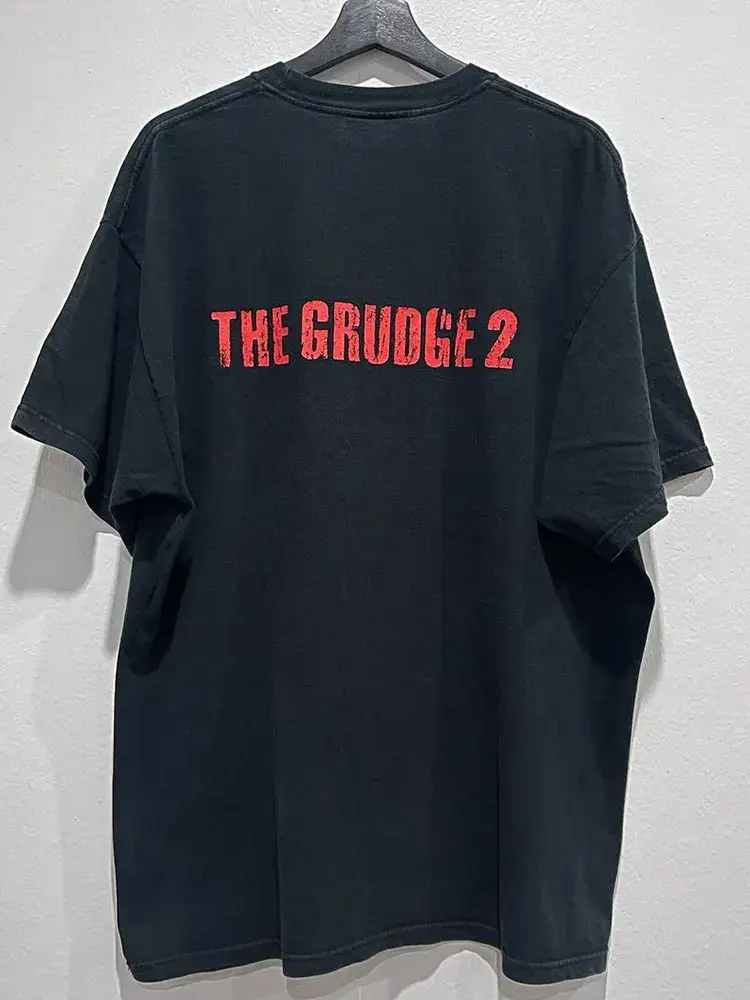 The Grudge 2 European and American Classic Movie Merchandise Dark Style Oversized Trendy Short-Sleeve Unisex Cotton T-Shirt