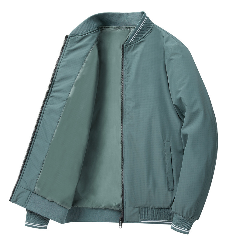 Spring and Autumn New Bomber Jacket Men's Loose plus size Baseball Collar Casual Jacket Fashionable Workwear Jacket for Youth