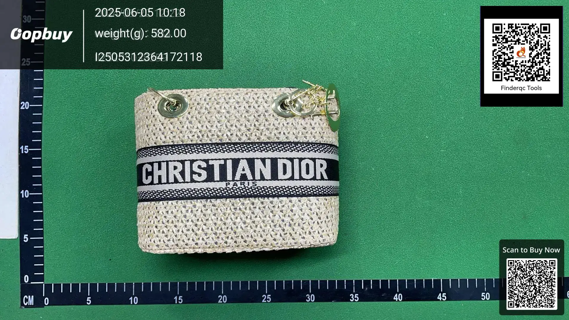 Christian Dior Straw Bucket Bag