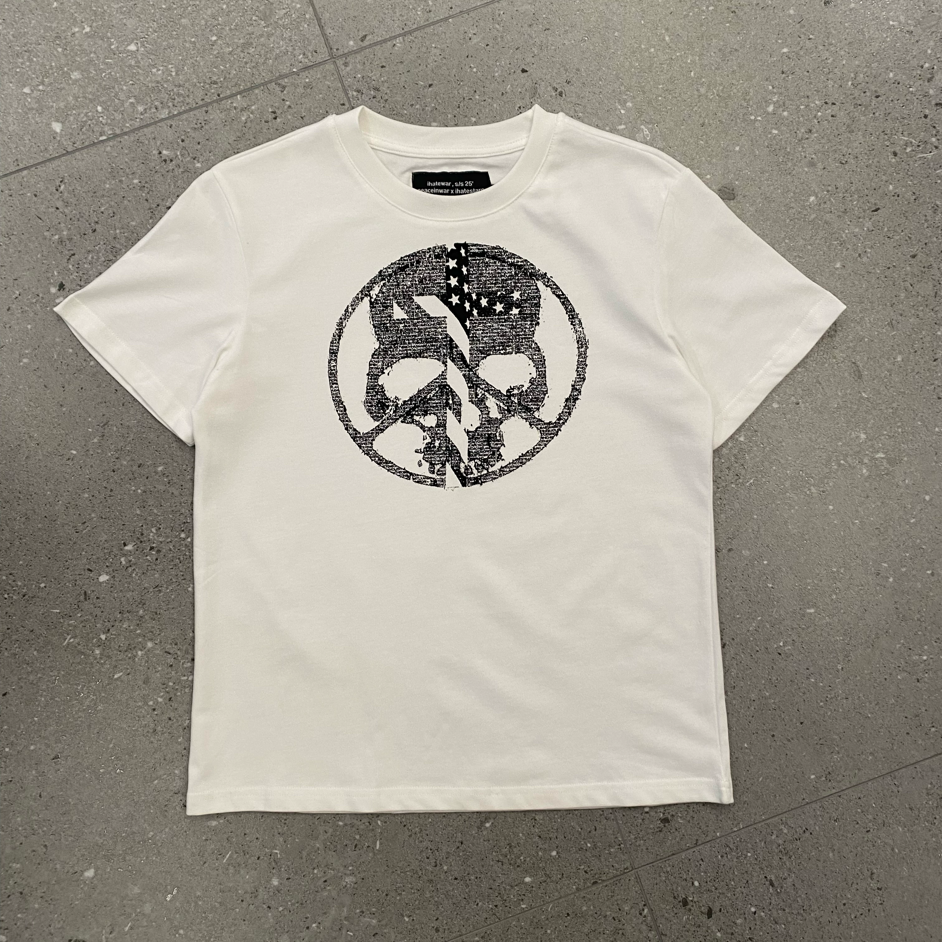 Pw029 Co-Branded Skull Cross Short-Sleeve Shirt
