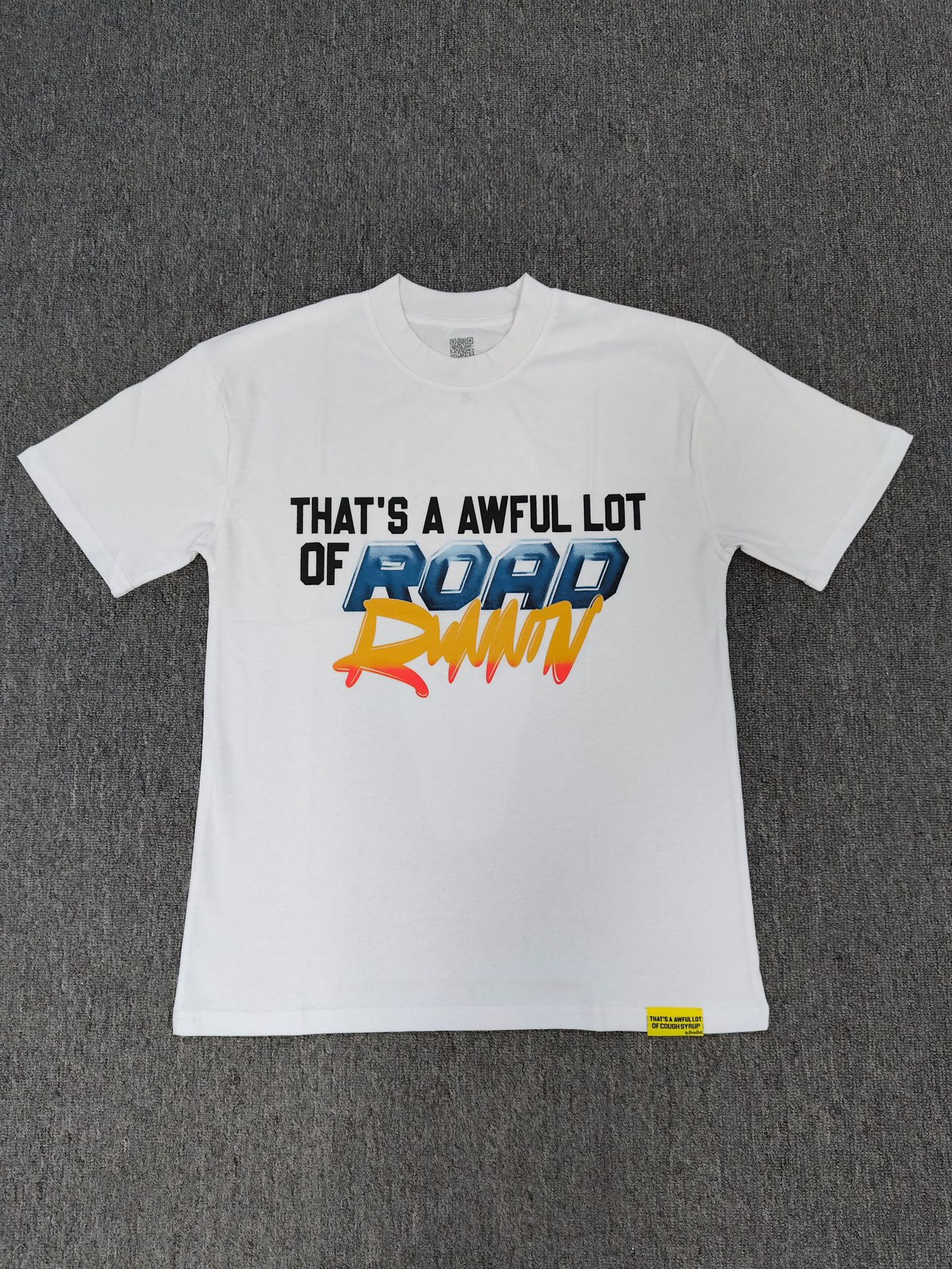 That's a Awful Lot of Cough Syrup European and American Cartoon Bird Head Print Trendy Brand T-Shirt Short Sleeves
