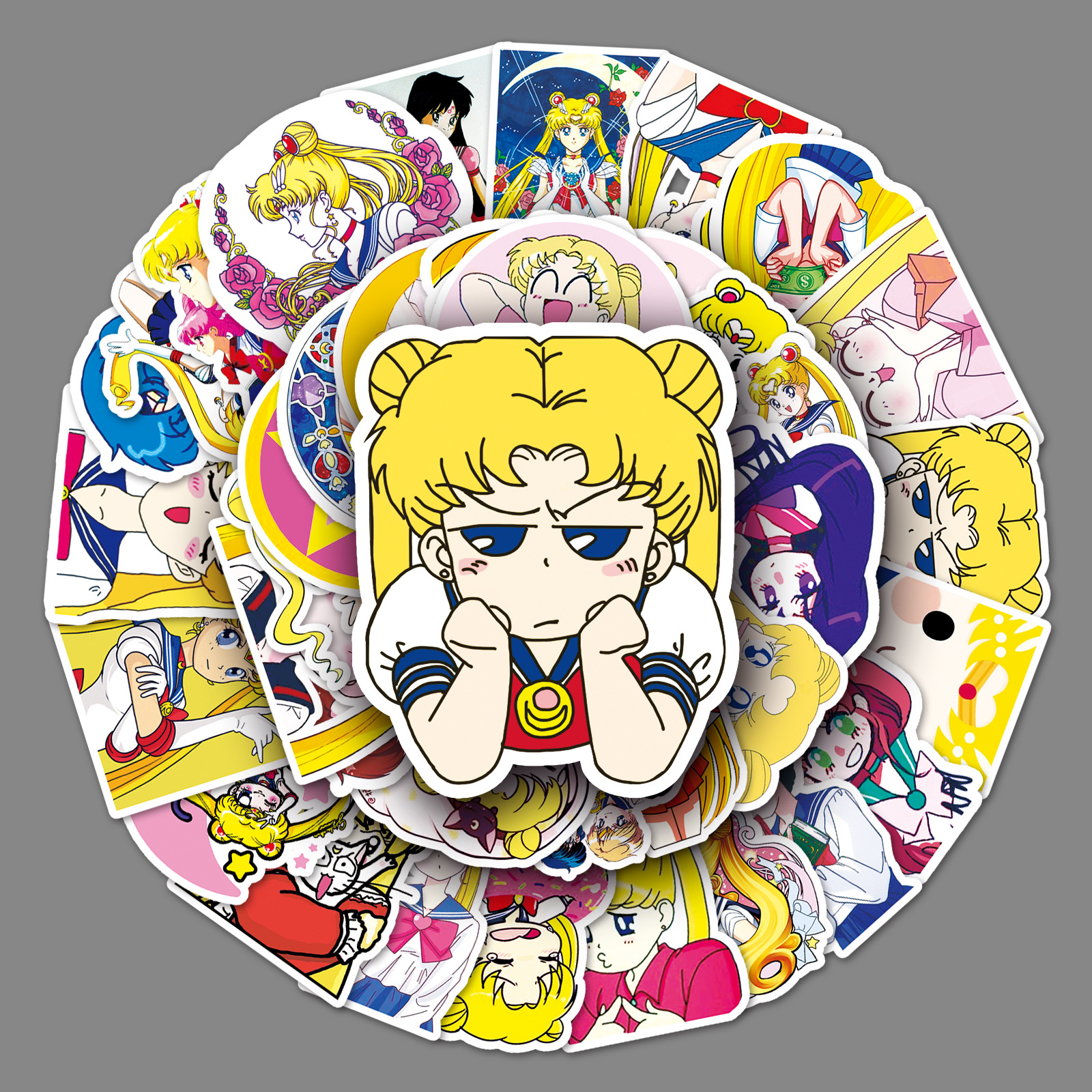 51 beautiful girl warrior cartoon graffiti cartoon decoration luggage refrigerator motorcycle sticker decorative stickers