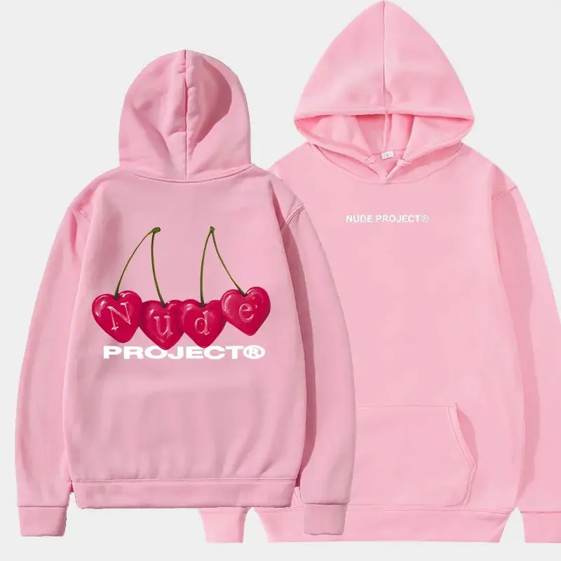 Nude Project Women's Thin Hoodie, Brand Sweatshirts, Y2K