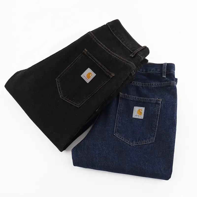 Kaha Mainline Heavy Retro Distressed Jeans Ins Trendy Brand Unisex Loose Straight Pants