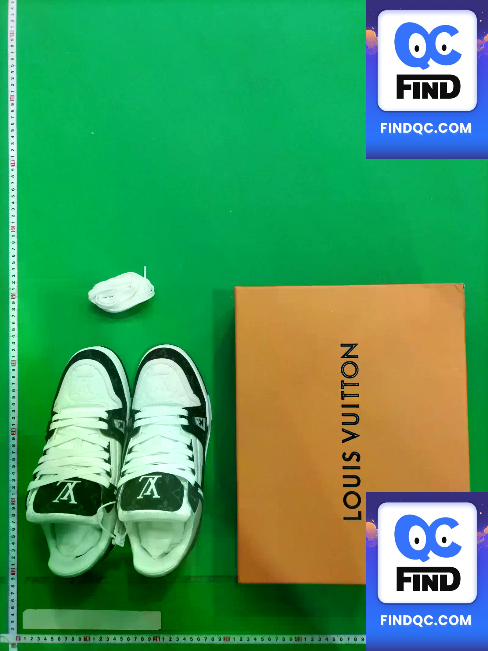 Louis Vuitton LV Trainer Sneaker Black White QC