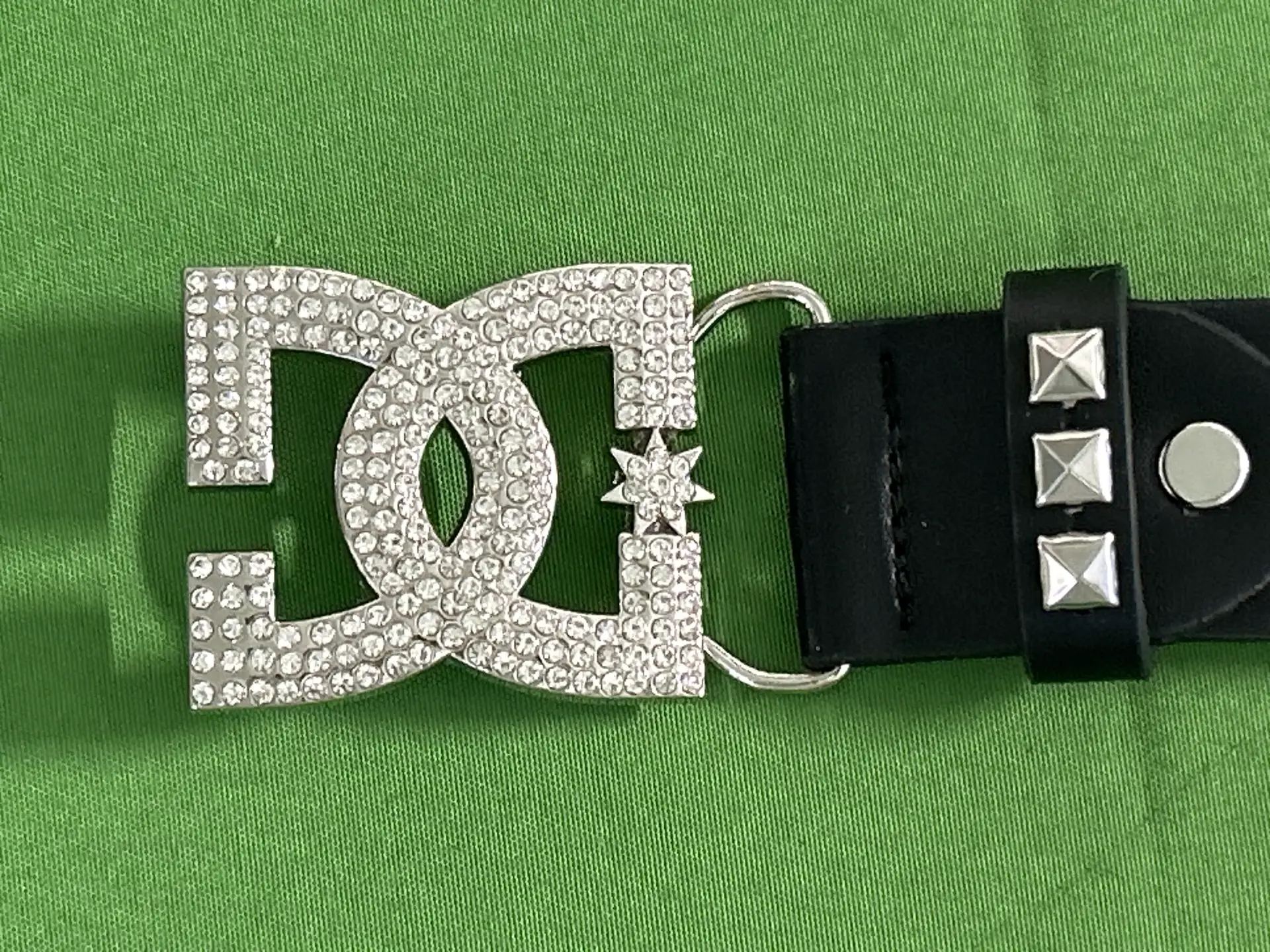 DC Shoes Rhinestone Buckle Belt
