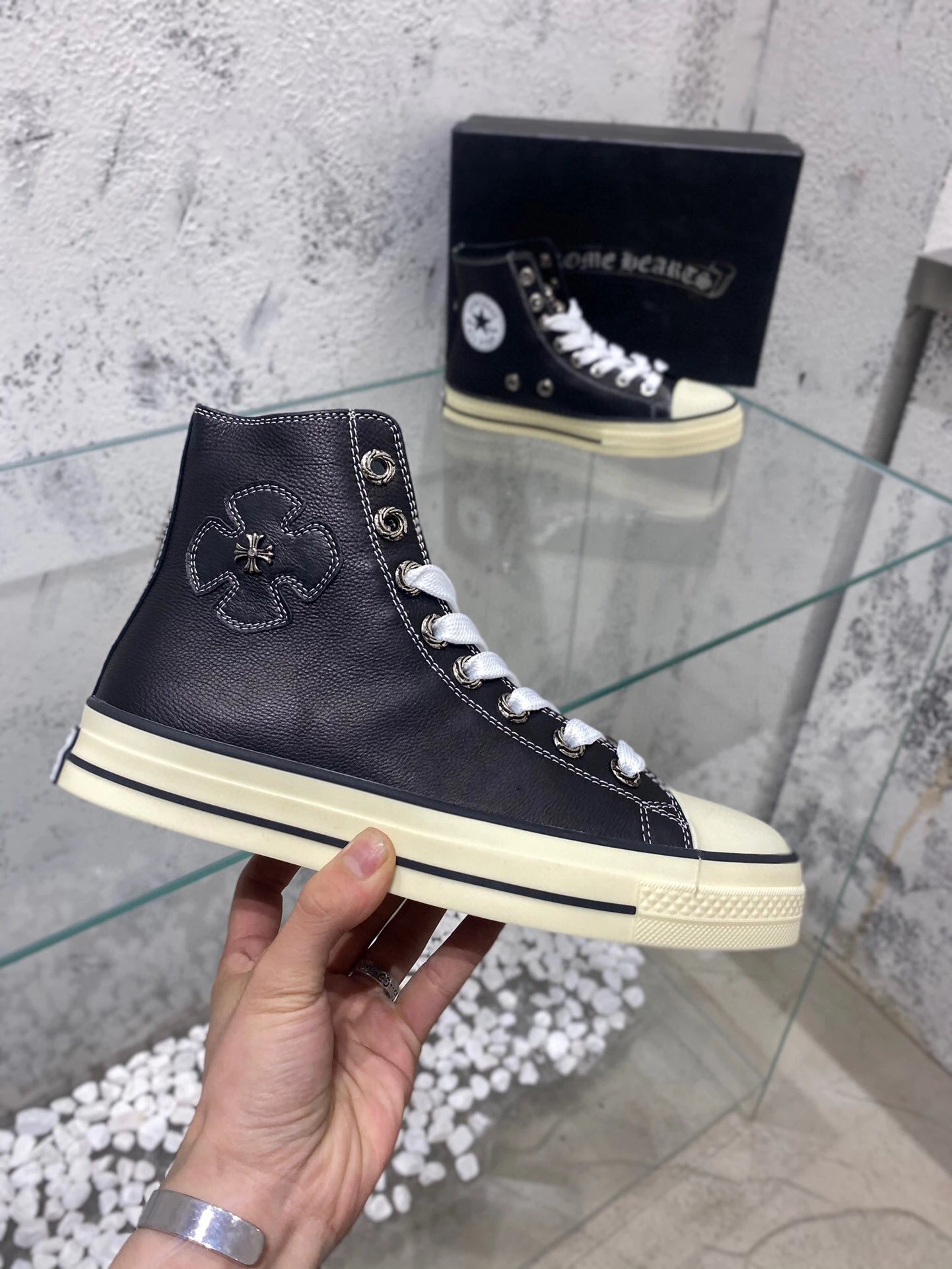 Chrome Hearts x Converse All Star High-Top Sneakers