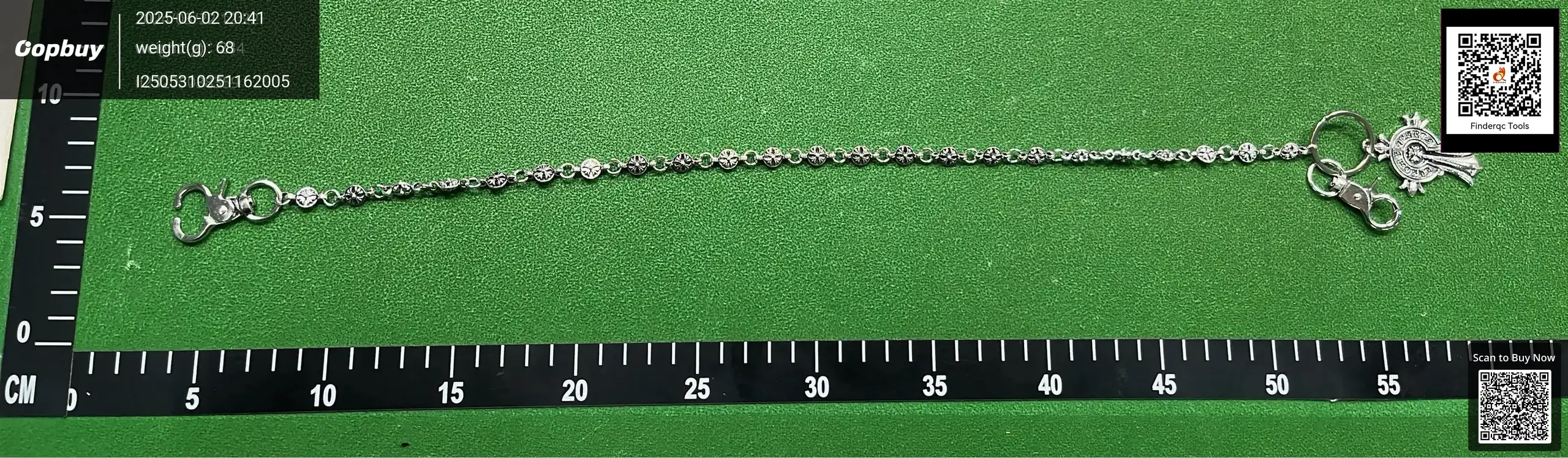New Cross Pants Chain Hip-Hop Punk European and American Waist Chain Motorcycle Jeans Chain Ins Dark European and American Body Chain