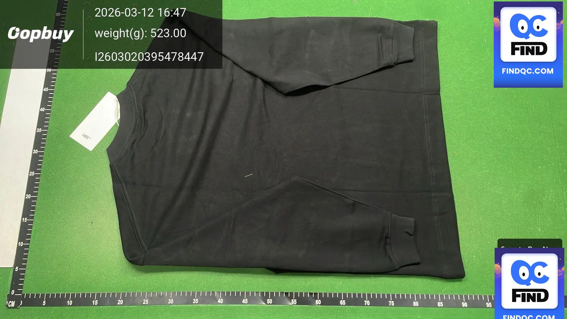 Idlt 320g Heavyweight [Oversized] Half-High Collar Heavy-Duty Drop Shoulder Loose Long-Sleeve T-Shirt Extra Large Size ins QC