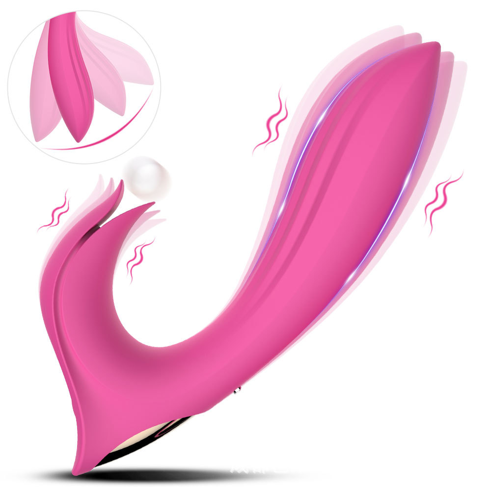 Cross-border new female masturbator beautiful lip and tongue licking vibrator G-point massage stick adult sex toys wholesale