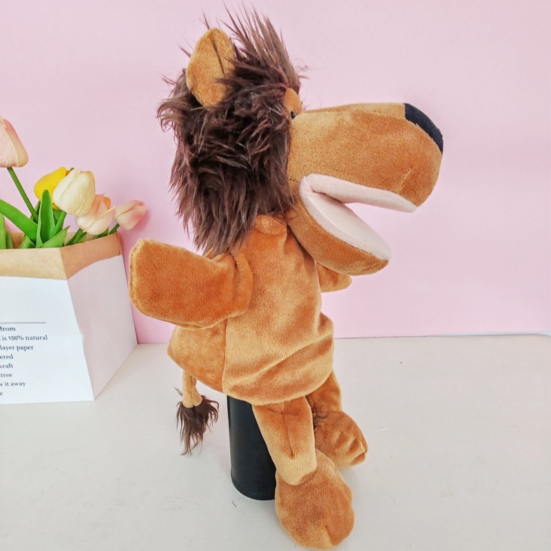 Open-Mouthed Hand Puppet Plush Toy Parent-Child Interactive Doll Children's Animal Gloves Kindergarten Early Education Doll Cross-Border