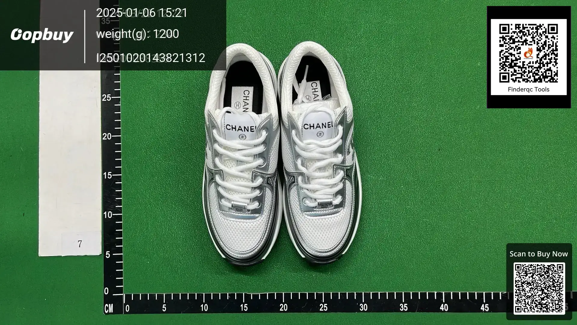 Chanel style Silver Horn king daddy shoes women's cowhide mesh breathable leather increased sneaker casual silver board shoes